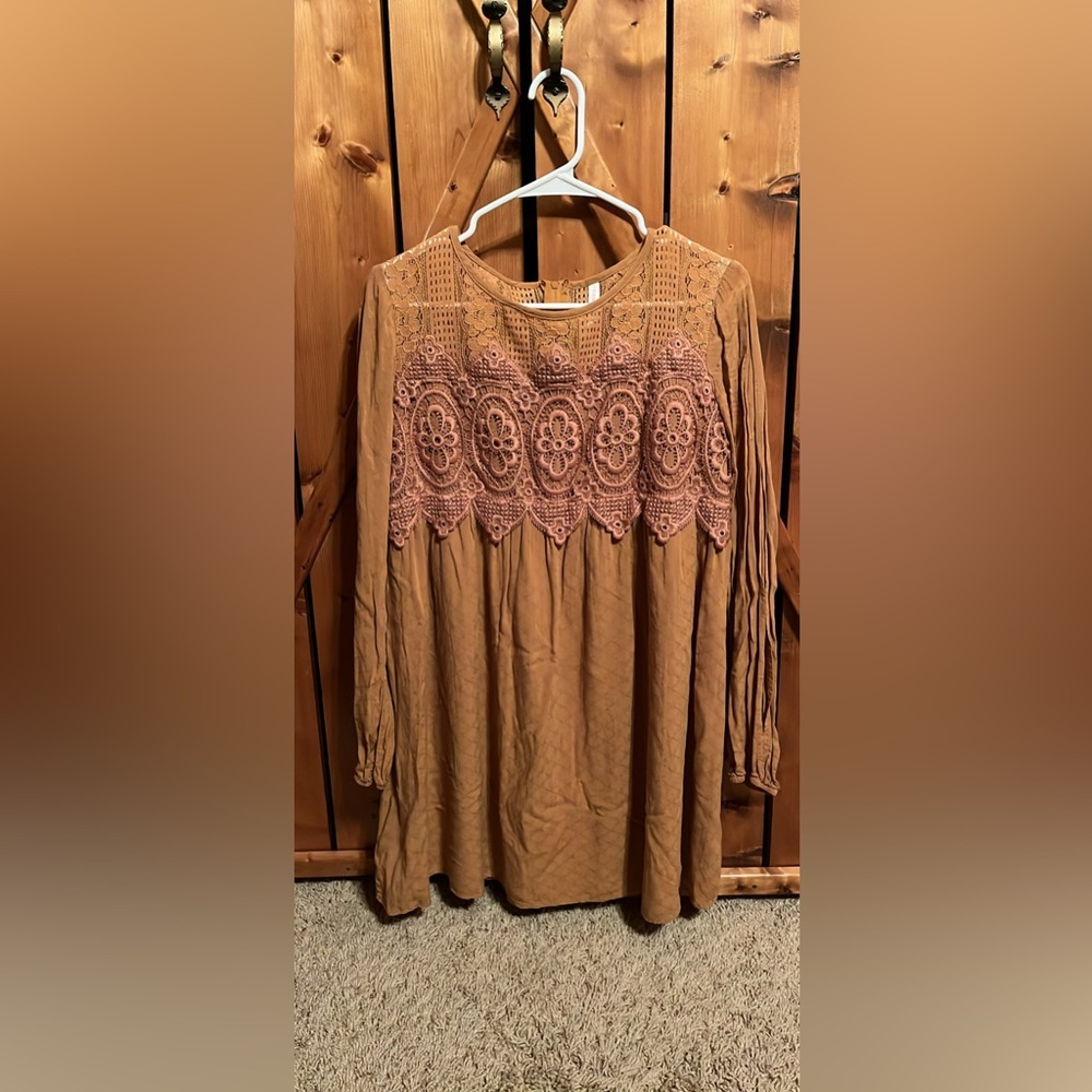 Xhilaration Lace Detail Mini Dress